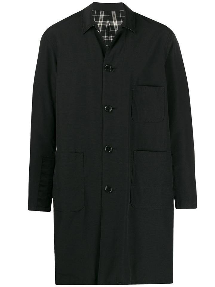 Johnundercover Single Breasted Coat - Black