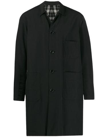 Johnundercover Single Breasted Coat - Black
