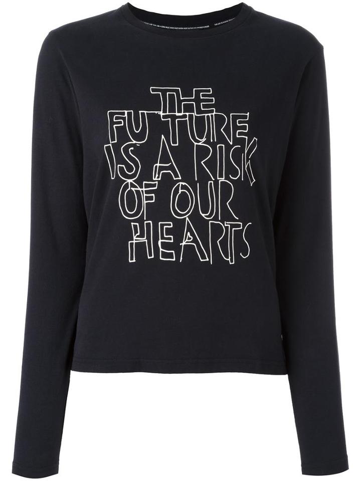 Each X Other 'future Poetry' Sweatshirt, Women's, Size: Medium, Black, Cotton