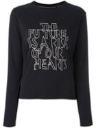 Each X Other 'future Poetry' Sweatshirt, Women's, Size: Medium, Black, Cotton