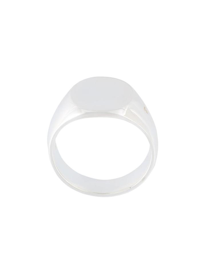 Tom Wood 'the Oval' Signet Ring - Metallic