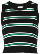A.l.c. Stripe Knitted Top - Black