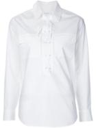Equipment Lace-up Shirt, Women's, Size: L, White, Cotton