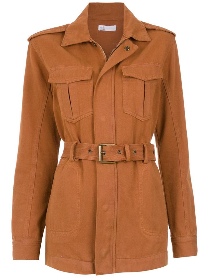 Nk Belted Parka - Brown