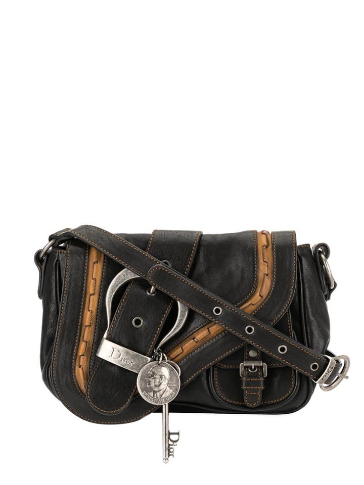 Christian Dior Pre-owned Gaucho Shoulder Bag - Black