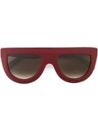 Céline Eyewear Visor Frame Sunglasses - Red