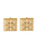 Givenchy Vintage Clip On Logo Earrings