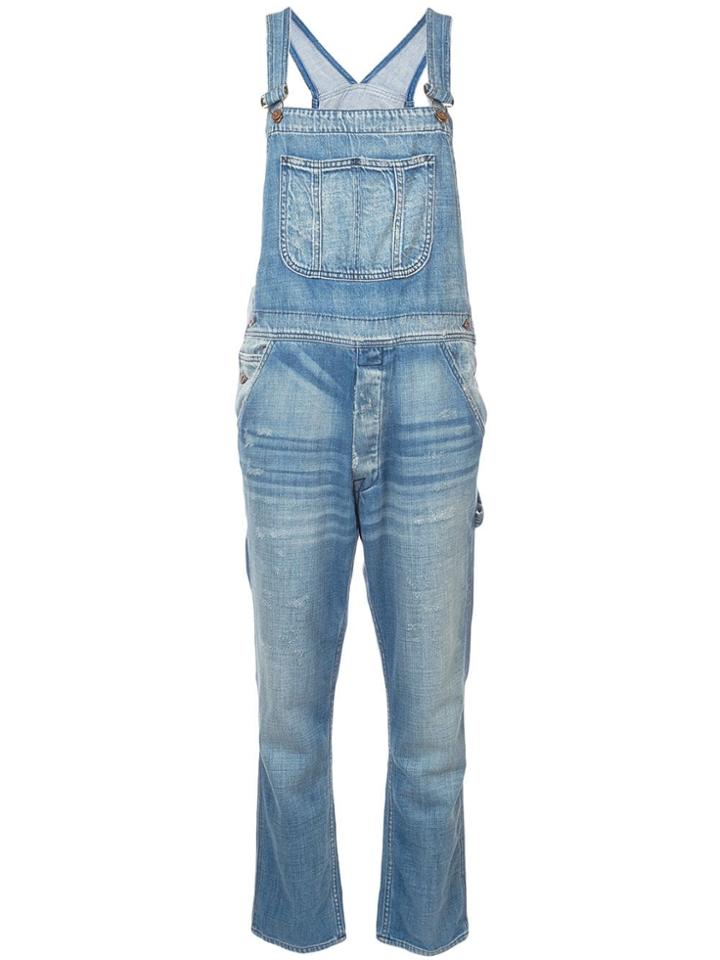 Nsf Slim-fit Denim Jumpsuit - Blue