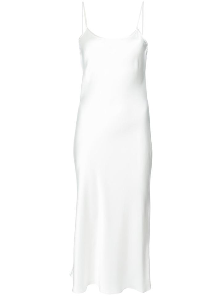 Voz Liquid Midi Dress - White