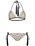Missoni Mare Scalloped Knit Bikini - Gold