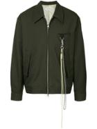 Song For The Mute Chain Detail Shirt Jacket - Green