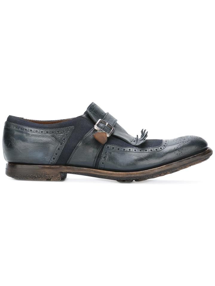 Church's Strap Brogues - Blue