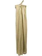 Lanvin Asymmetrical Lurex Dress - Gold