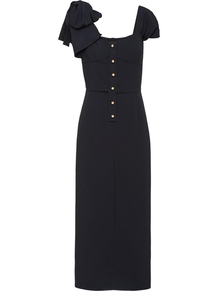 Prada Sablé Satin Dress - Black