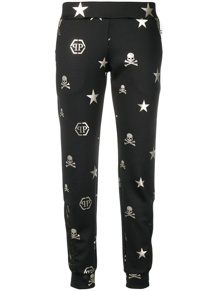 Philipp Plein Signature Symbols Jogging Bottoms - Black