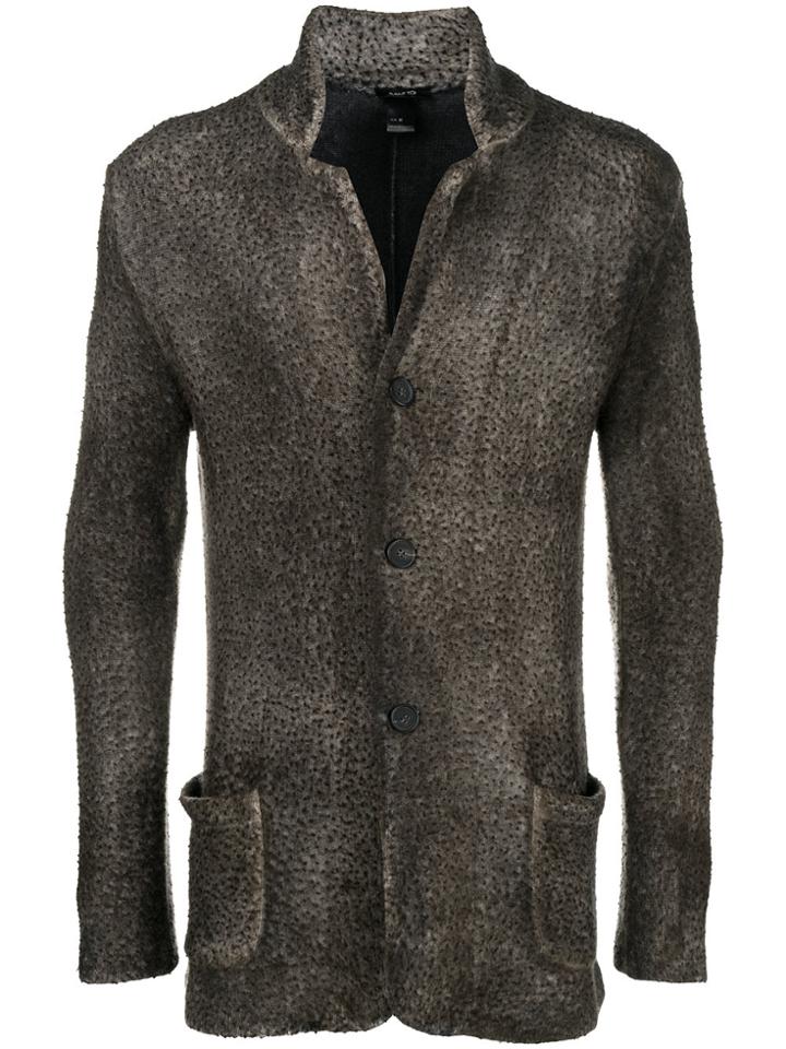 Avant Toi Textured Cardi-coat - Nude & Neutrals