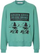 Golden Goose Deluxe Brand Printed Sweatshirt - Green