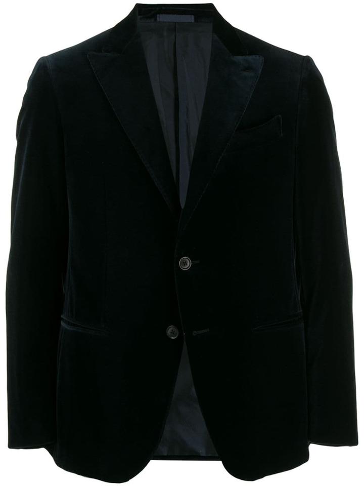 Caruso Velvet Blazer - Blue