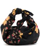 Simone Rocha Floral Print Shoulder Bag - Black