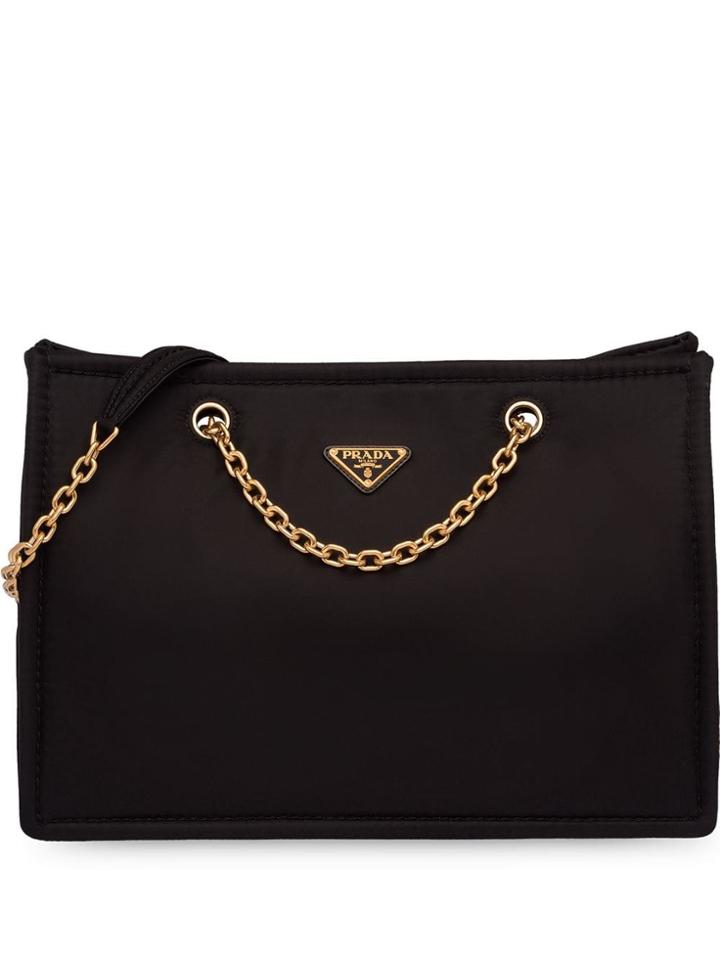 Prada Large Box Tote Bag - Black