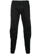 Cp Company Draped Slim-fit Trousers - Black