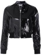 Alice+olivia Cropped Bomber Jacket - Black