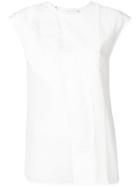 Victoria Beckham Sheer Panel Blouse - Nude & Neutrals