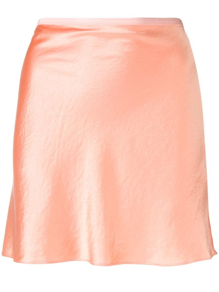 T By Alexander Wang Metallic Mini Skirt - Orange