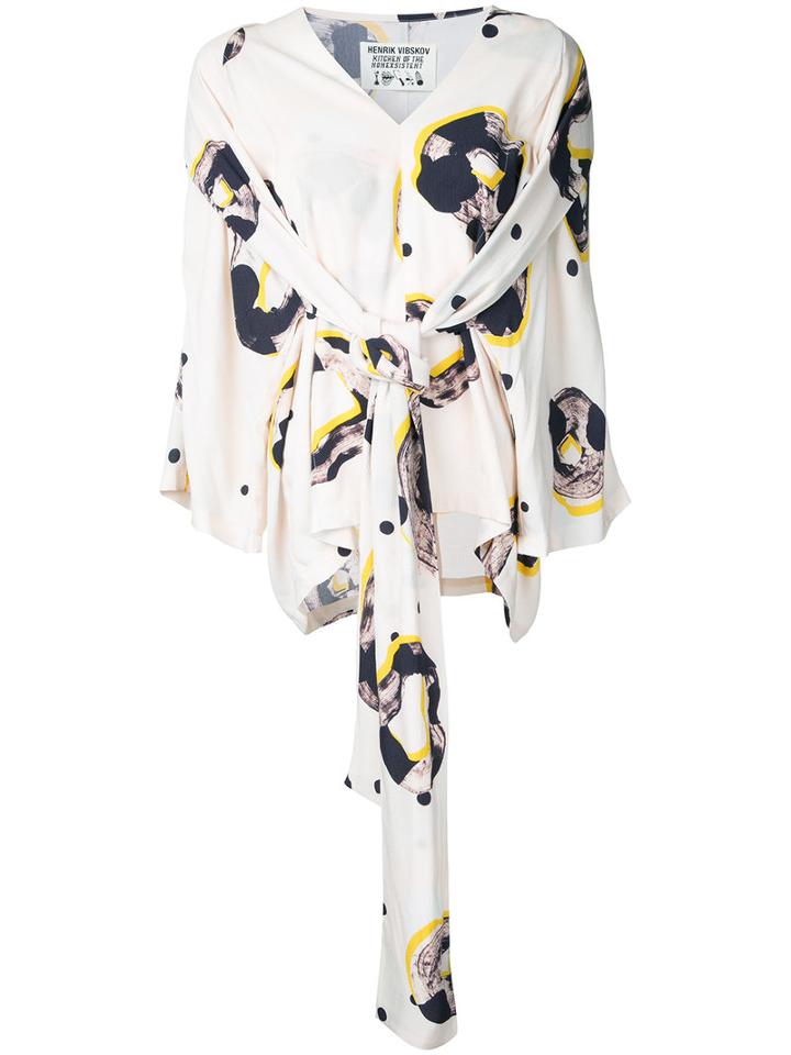 Henrik Vibskov - Lemon Blouse - Women - Rayon/viscose - M/l, White, Rayon/viscose