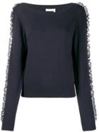 See By Chloé Lace Frill Jumper - Blue