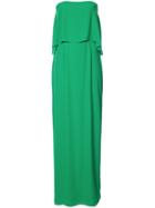 Amanda Uprichard Off Shoulder Long Dress - Green