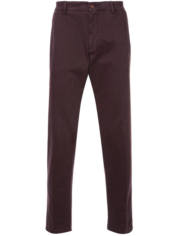 Estnation Cropped Casual Trousers - Pink & Purple