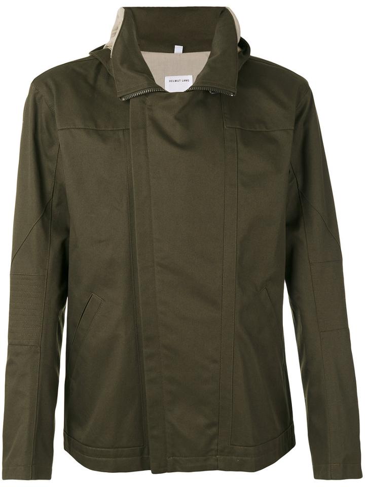 Helmut Lang - Rear Print Hooded Jacket - Men - Cotton/polyester - M, Green, Cotton/polyester