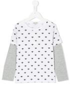 Kenzo Kids - Eye Patterned Layered T-shirt - Kids - Cotton - 12 Yrs, White