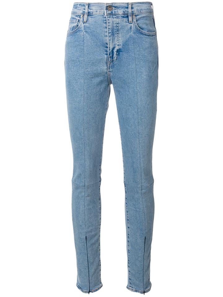 Levi's: Made & Crafted Zip Cuff Skinny Jeans - Blue