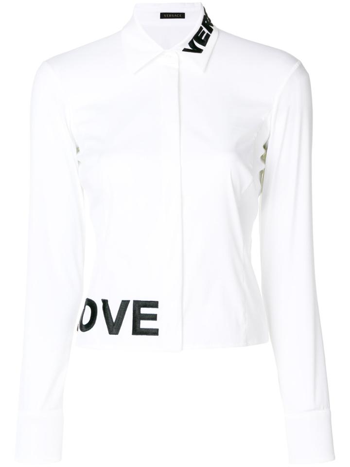 Versace Slim Love Shirt - White