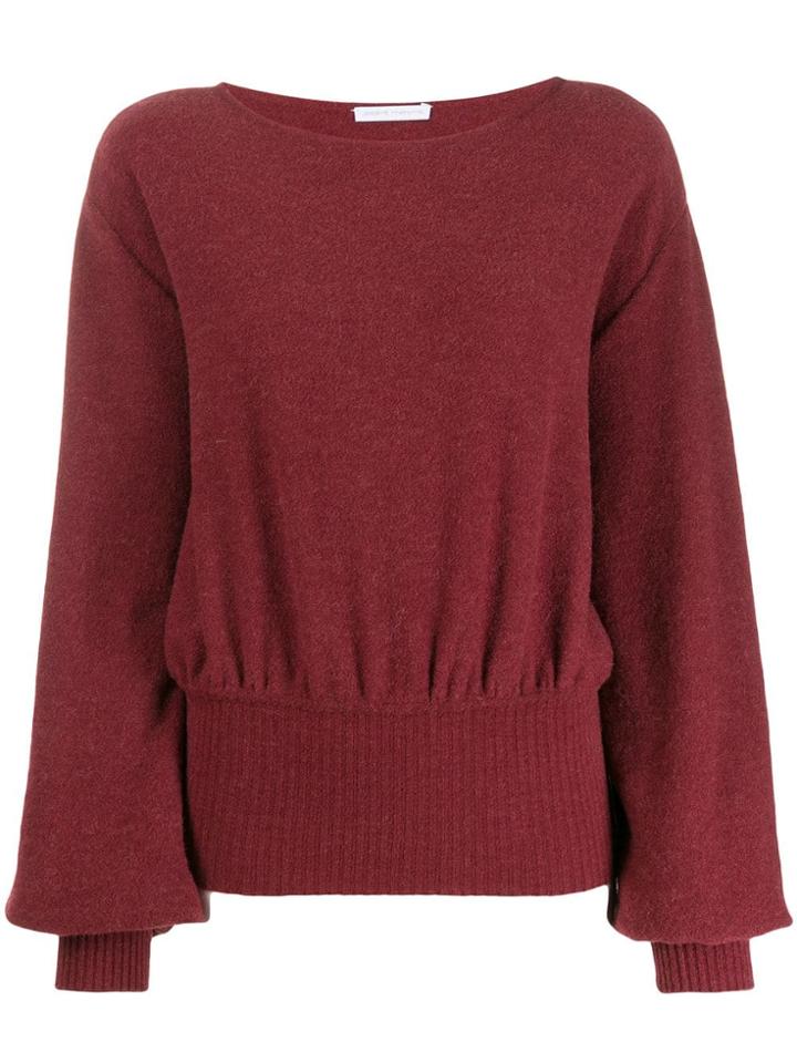 Société Anonyme Balloon Sleeve Jumper - Red