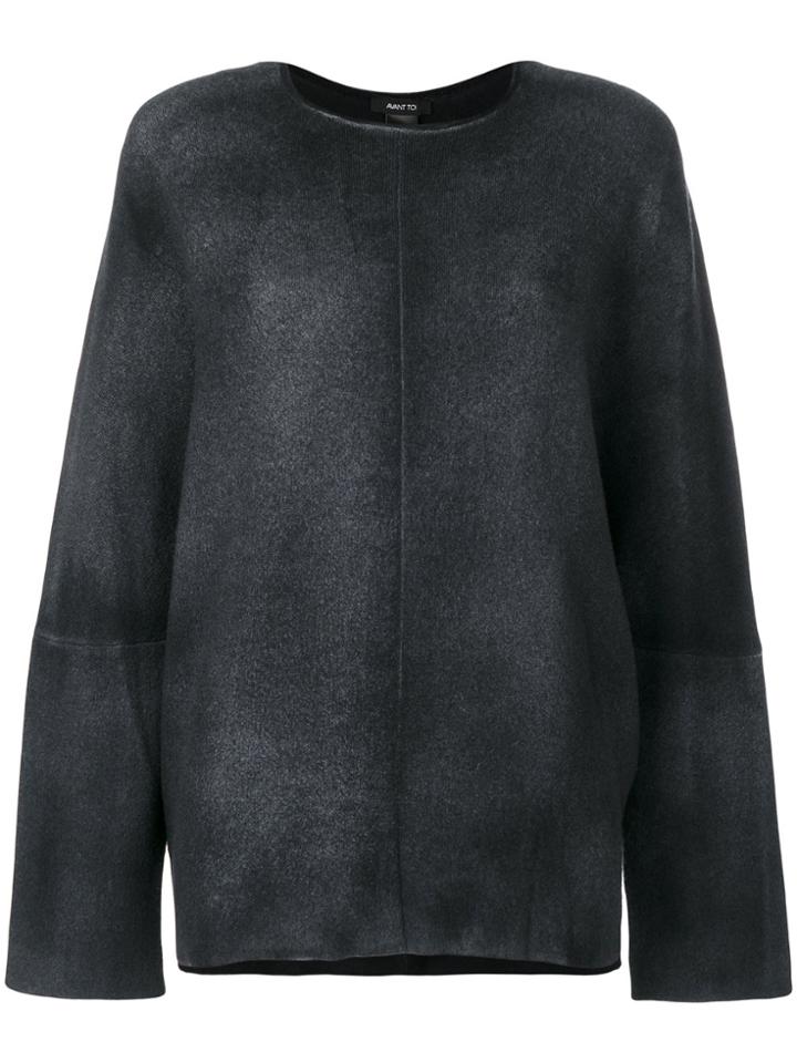 Avant Toi Oversized Sweater - Grey