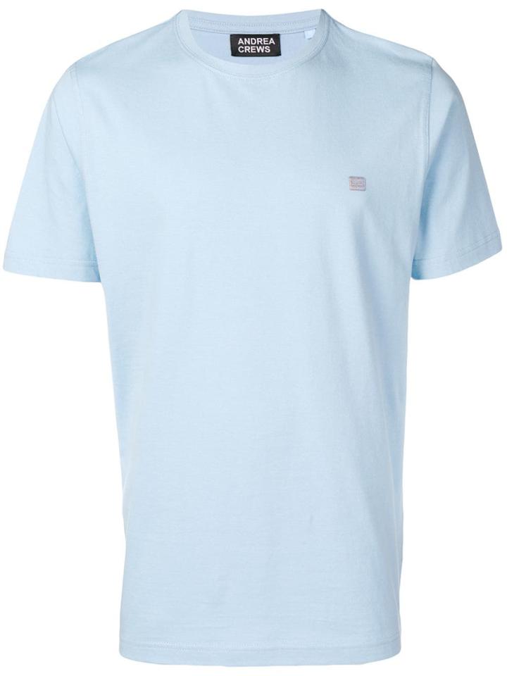 Andrea Crews Map Print T-shirt - Blue