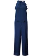 Red Valentino Scallop Jumpsuit - Blue