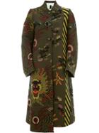 Aganovich Embroidered Single Breasted Coat - Green