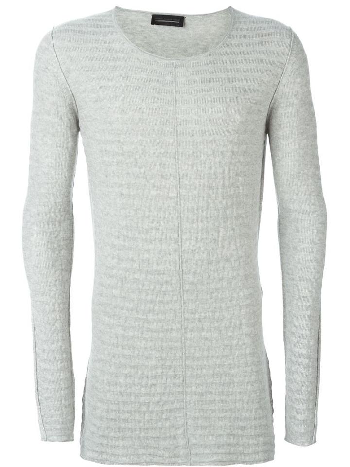 Diesel Black Gold Ribbed Knit Sweater