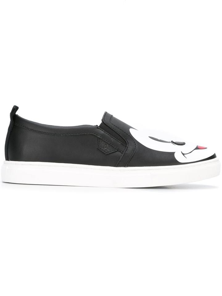 Moa Master Of Arts Mickey Mouse Print Slip-on Sneakers