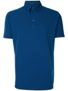 Loro Piana Button Polo Shirt - Blue