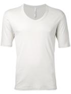 Attachment Plain T-shirt, Men's, Size: 1, White, Cotton