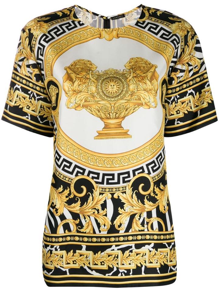 Versace Baroque Print Blouse - Black