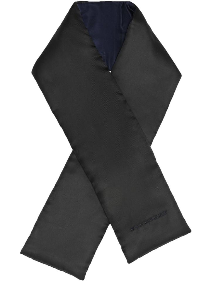 Burberry Two-tone Silk Puffer Scarf - Black