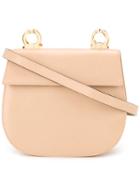 Salvatore Ferragamo Vintage Petite Saddle Bag - Nude & Neutrals