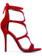 Giuseppe Zanotti Design Cut-out Detail Sandals - Red