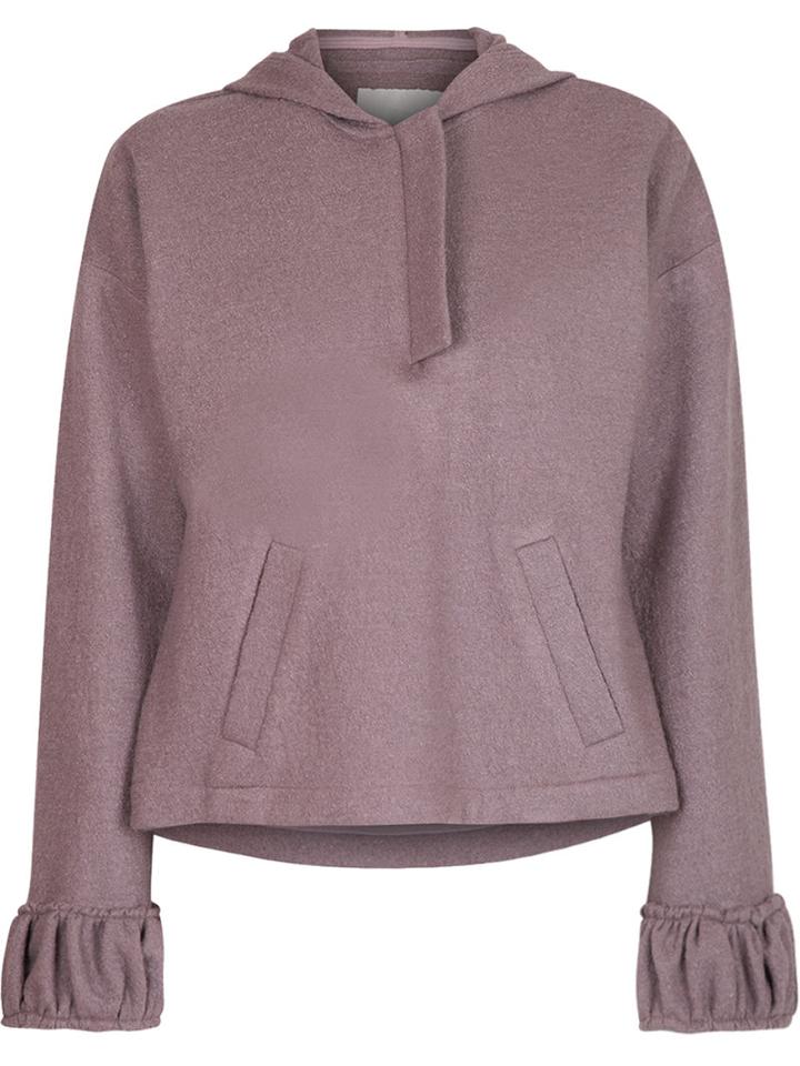Plush Hoodie - Women - Viscose/wool - 40, Purple, Viscose/wool, Lilly Sarti